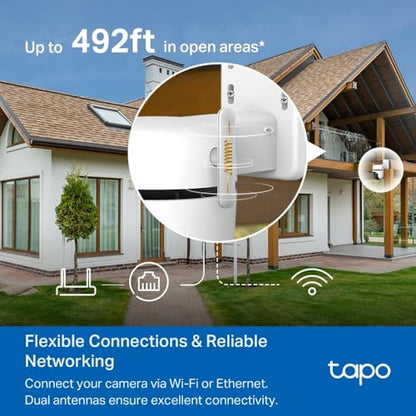 Tapo C52A Aussenkamera 360° 2K 4MP Starlight Nachtsicht