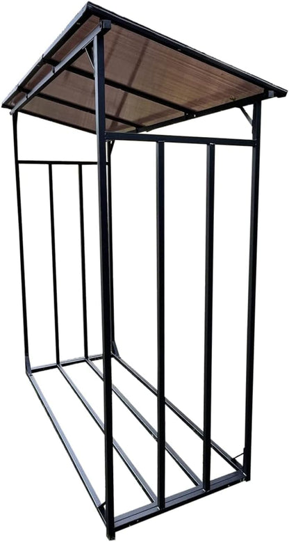 WIELS® Metall Kaminholzregal Aussen XXL - 185x70x185cm