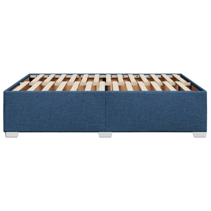 vidaXL Polsterbett Bettgestell Modern Stoff - Blau 160x200cm