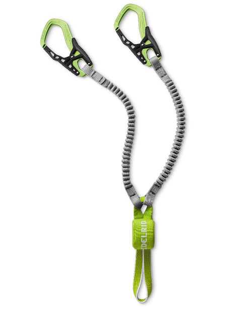 EDELRID Cable Kit VI Klettersteigset für Erwachsene - Oasis. Mit Bandfalldämpfer, 2 Klettersteigkarabinern für Klettersteige.