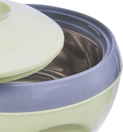 orion group Thermoschüssel mit Deckel 5 l Edelstahl Warmhaltebehälter