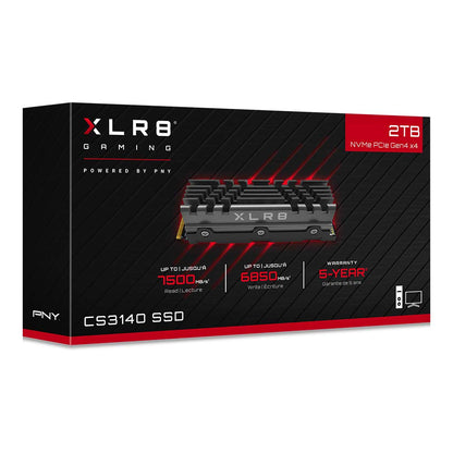 PNY XLR8 CS3140 Gen4 M.2 NVMe SSD 2TB Heatsink