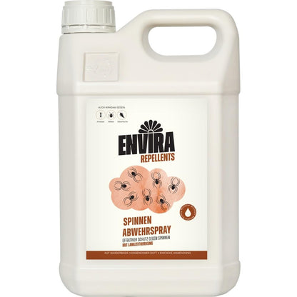 Envira Spinnenspray gegen Spinnen Langzeitwirkung - 5 Liter. Großer Kanister. Wirkt langfristig gegen Spinnen zum Sprühen.