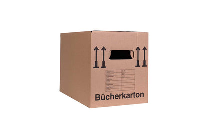Kartonplus Umzugskarton Bücherkarton Doppelwelle 47 L, 20 Stück