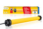 Schellenberg 20222 Rolladenmotor Maxi Action für 60 mm Achtkantwellen, Rohrmotor mit Wellenadapter und Wandlager
