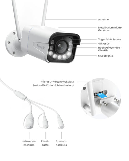 Reolink RLC-811WA Wi-Fi 6 Überwachungskamera Aussen - 4K 8MP