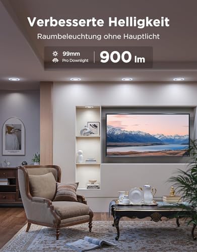 Govee Smart Einbaustrahler RGBWW LED Spot Matter Alexa 4er-Pack