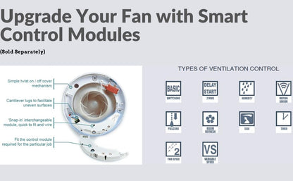 Airflow iCON 15 Badlüfter – geräuscharm, energiesparend 100mm