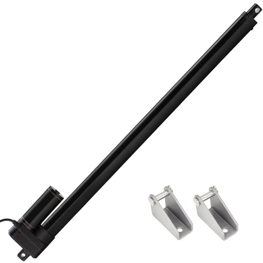 Jvnvlki Linearantrieb DC 12V 3000N 700mm Hub - IP65 Wasserdicht. Länglicher Körper mit Stange für 700mm Hub bei 3000N Kraft.