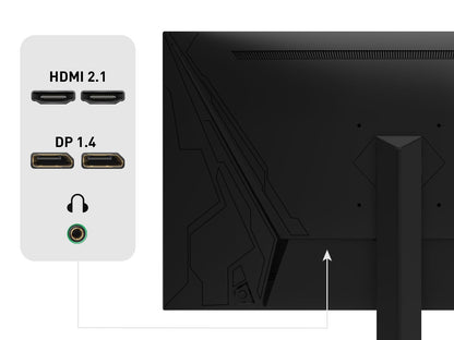 ODYS i27-Q-180 Gaming Monitor 27 Zoll WQHD 180Hz Fast IPS
