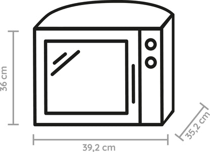 Bauknecht MW 39 WSL Mikrowelle mit Grill und Crisp-Funktion, 13 L