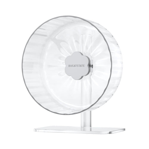 BUCATSTATE Hamsterrad 26 cm – leises Acryl-Laufrad, transparent