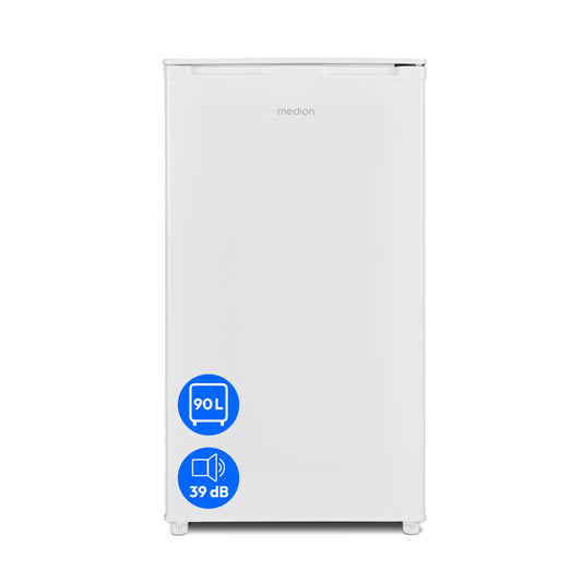 MEDION MD37690 Freistehender Kühlschrank mit Eiswürfelfach 90L, kompakter Kühlschrank zum Kühlen von Lebensmitteln.