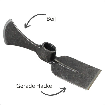 REKORD Wiedehopfhacke, Hacke und Beil mit Eschenstiel 105 cm