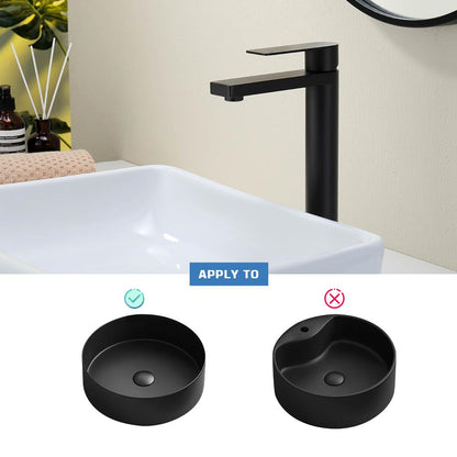 Decaura Waschtischarmatur Hoch Schwarz Matt - 250mm