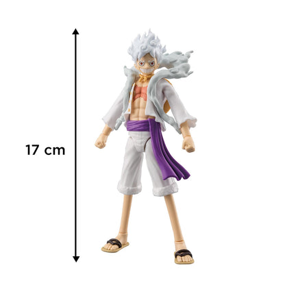 Bandai Anime Heroes One Piece Figur Monkey D. Ruffy Gear 5, 17 cm