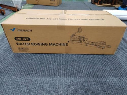 MERACH R28 Wasser Rudergerät Holz für Heimfitness – Faltbar