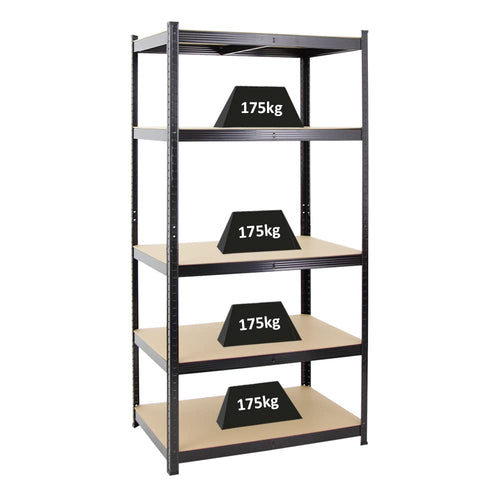 PROREGAL Taurus Schwerlast Steckregal – 875kg, 180x90x60cm, Schwarz