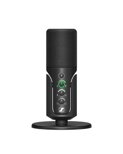 Sennheiser Profile USB-Mikrofon mit Kondensatorkapsel und Tischfuss, schwarzes Metallgehäuse