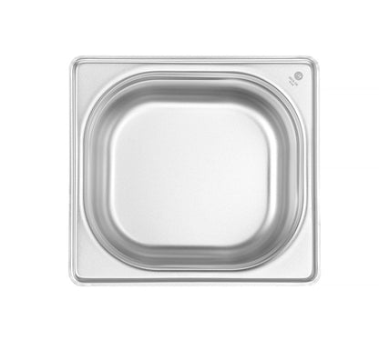 HENDI Gastronormbehälter GN 1/6, 1,6L, Edelstahl – 10er Pack