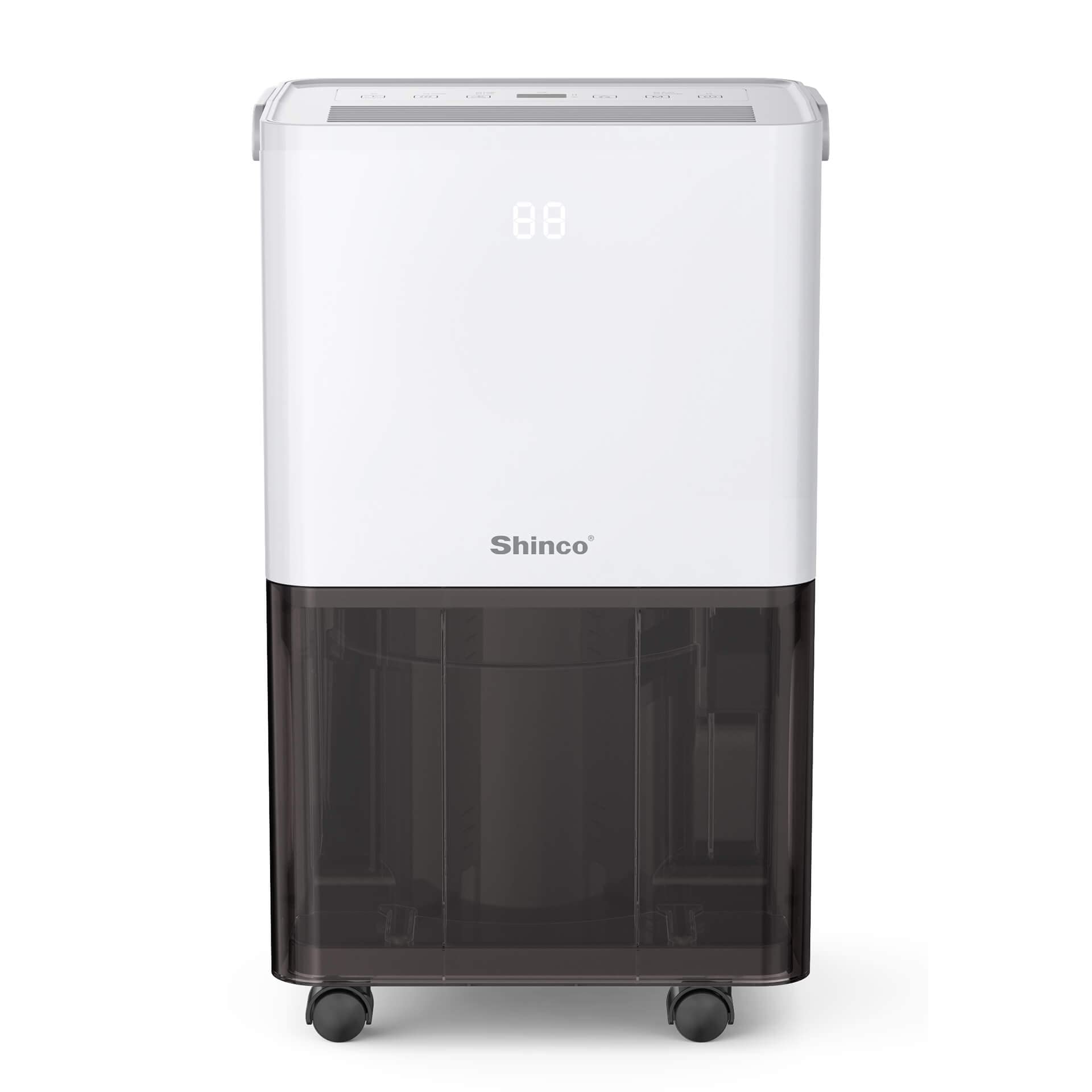Shinco Luftentfeuchter Elektrisch 10L mit Feuchtigkeitssensor, LED-Display und Tragegriff