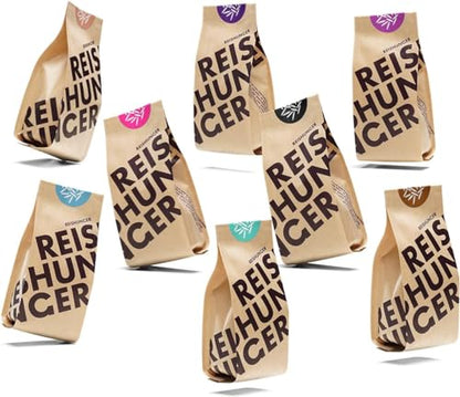 REISHUNGER Starter Set Digital-Reiskocher & Dampfgarer Schwarz mit Reis