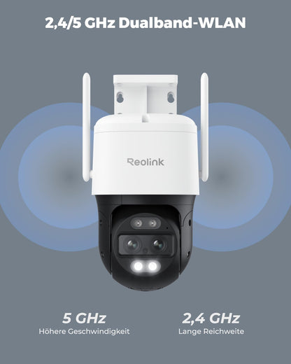 Reolink TrackMix WiFi 4K 8MP Wi-Fi 6 PTZ Dual-Objektiv Aussenkamera