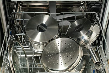 Amazon Basics 11-tlg. Kochgeschirr-Set Edelstahl Induktion