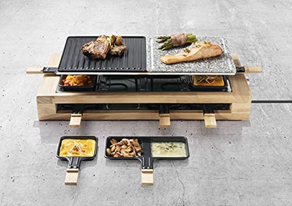 Bestron Raclette Grill XL - Party Grill mit Steinplatte