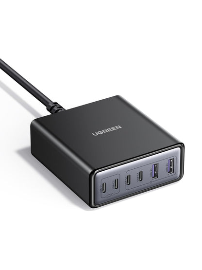 UGREEN 100W USB-C Ladestation 6-Port GaN Schnellladegerät mit vier USB-C- und zwei USB-A-Ports