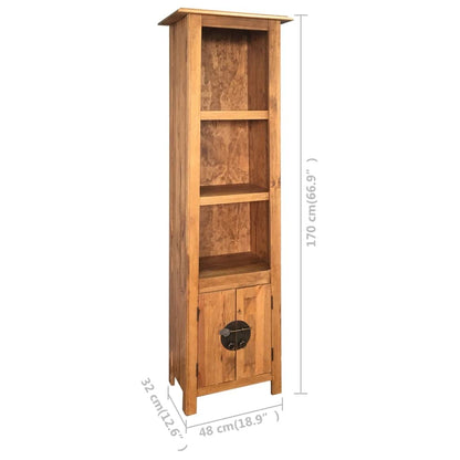 vidaXL Bad Hochschrank Massivholz Kiefer für Badezimmer