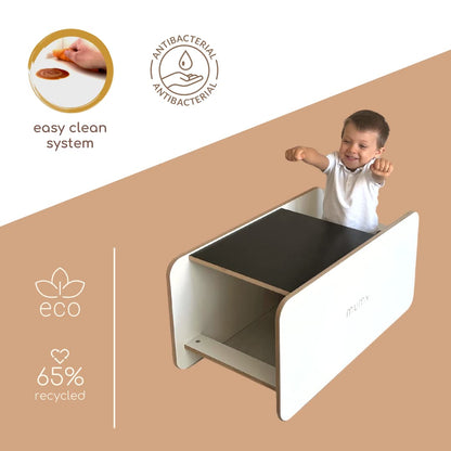mumy easyFLIP Lernturm - 2-in-1 Montessori Schreibtisch