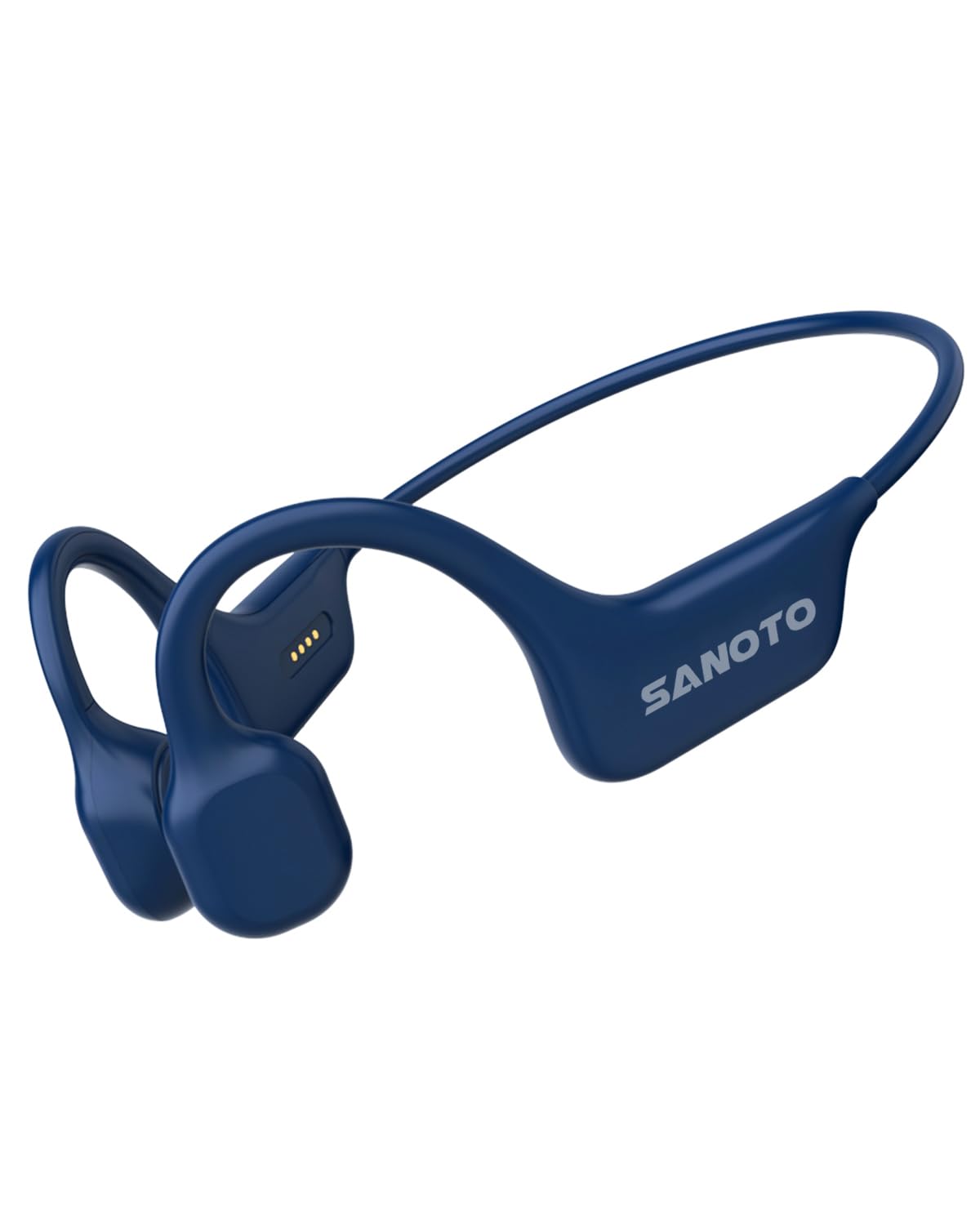 SANOTO DG08 Knochenschall Kopfhörer Bluetooth 5.3 Open Ear IPX7 Blau zum Laufen und Radfahren