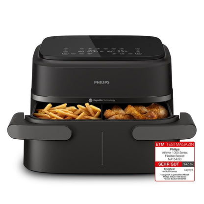 Philips Airfryer 1000 Series Flexible Basket - 7.1L Schwarz NA154/00