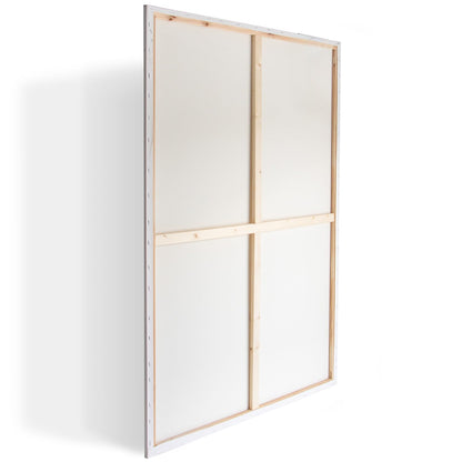 M MERCEO Leinwand 80x120 cm, 2er-Set Keilrahmen, Baumwolle 280g/m²