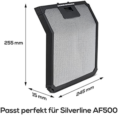 KF3TEC Aktivkohlefilter für Silverline AF 500 – 2er Pack, waschbar