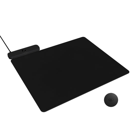 Logitech G POWERPLAY 2 Kabelloses Gaming Mauspad - Schwarz. Rechteckiges Pad zum kabellosen Laden und präzisen Tracking von Gaming-Mäusen.