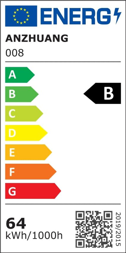 ANZHUANG LED Deckenleuchte Rechteckig Dimmbar Schwarz 80x45cm