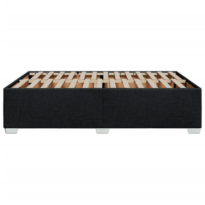 vidaXL Polsterbett Doppelbett Stoff Bettrahmen 160x200cm Schwarz