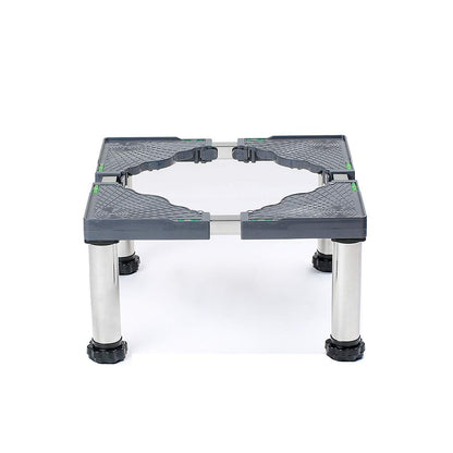 MiSMiAO Sockel verstellbar Edelstahl - Waschmaschine/Kühlschrank. Quadratischer Edelstahlsockel mit verstellbaren Füßen, erhöht Geräte.