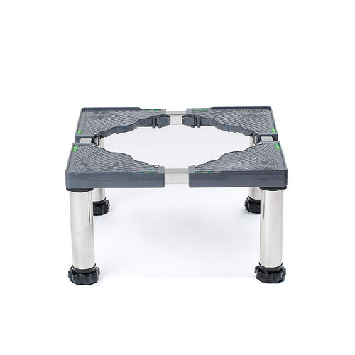 MiSMiAO Sockel verstellbar Edelstahl - Waschmaschine/Kühlschrank. Quadratischer Edelstahlsockel mit verstellbaren Füßen, erhöht Geräte.