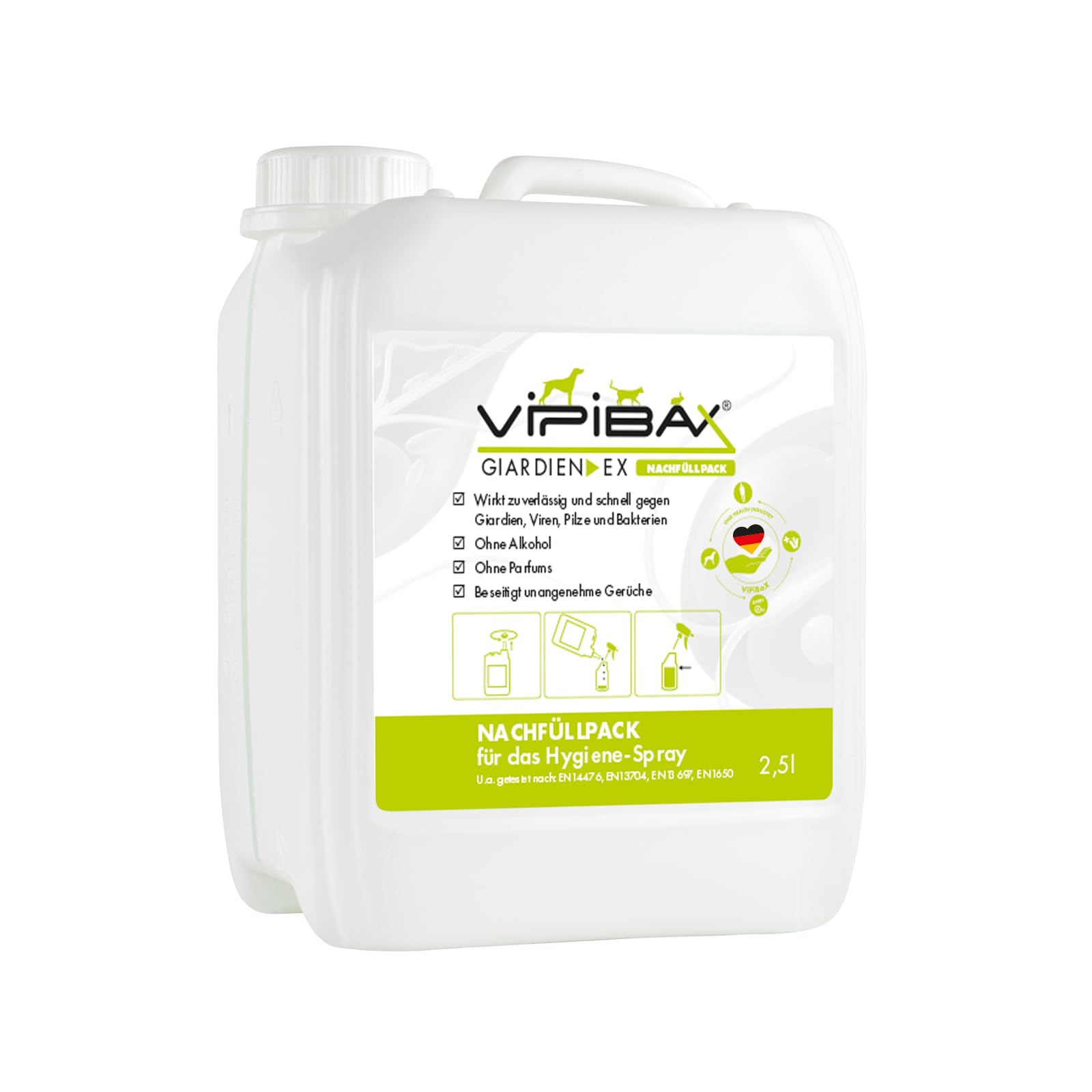 ViPiBaX Giardien Ex Hygiene-Spray Nachfüllpack 2,5 L Geruchsentferner