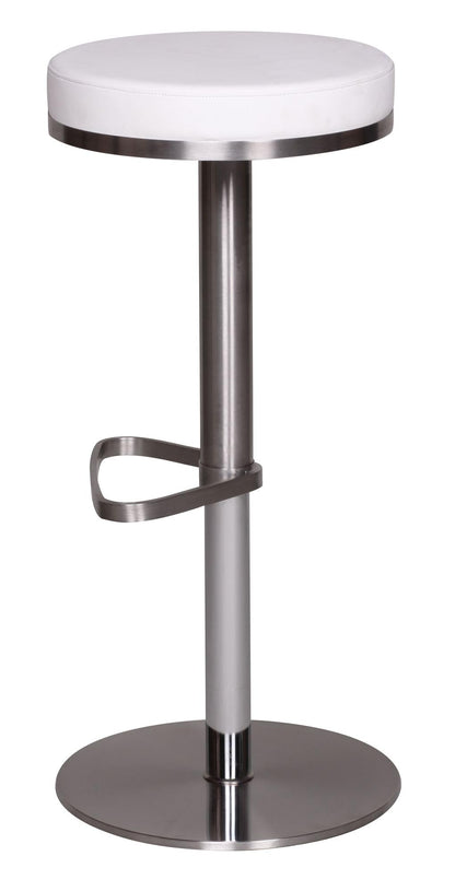 FineBuy Barhocker Edelstahl, höhenverstellbar 57-82 cm, drehbar