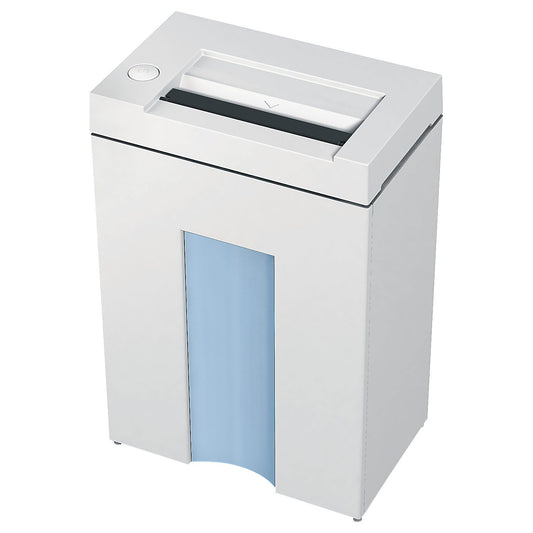 IDEAL 2265 Aktenvernichter P-5 Partikelschnitt 2x15mm. Kompaktes, rechteckiges Gerät in Grau vernichtet Dokumente in 2x15mm Partikel für höchste Datensicherheit.