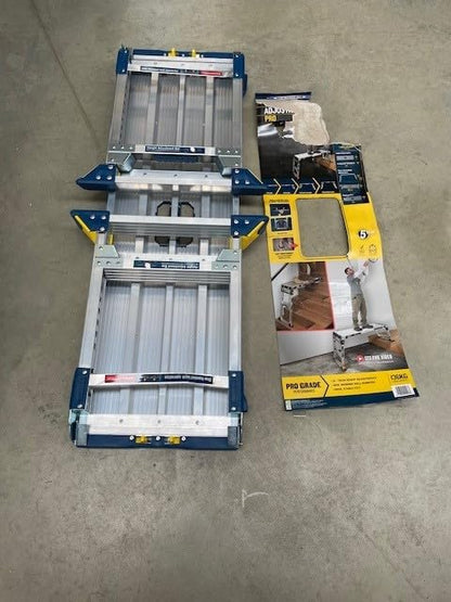 Werner 79023 verstellbare Pro Arbeitsbühne Work & Access silber