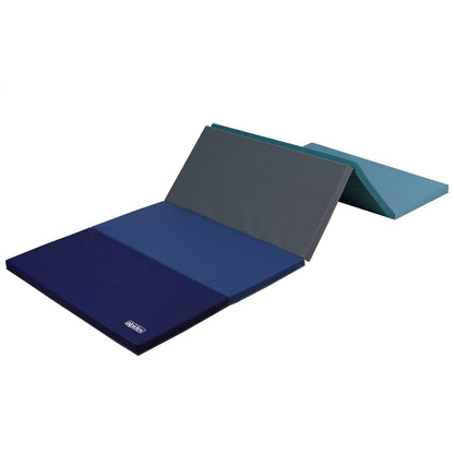 ALPIDEX Turnmatte klappbar 185 x 78 x 3,2 cm Gymnastikmatte blau, Weichbodenmatte mit EPE-Schaumkern