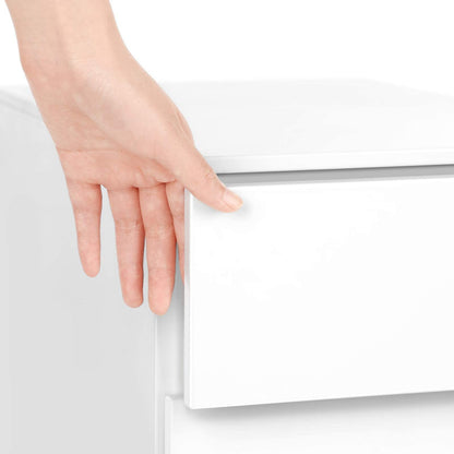 SONGMICS OFC031W01 Rollcontainer – Weiss, 3 Schubladen, abschliessbar