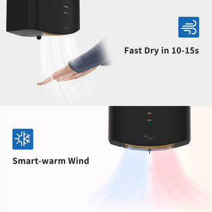 anydry 2630S Automatischer Händetrockner Wandmontage - Schwarz