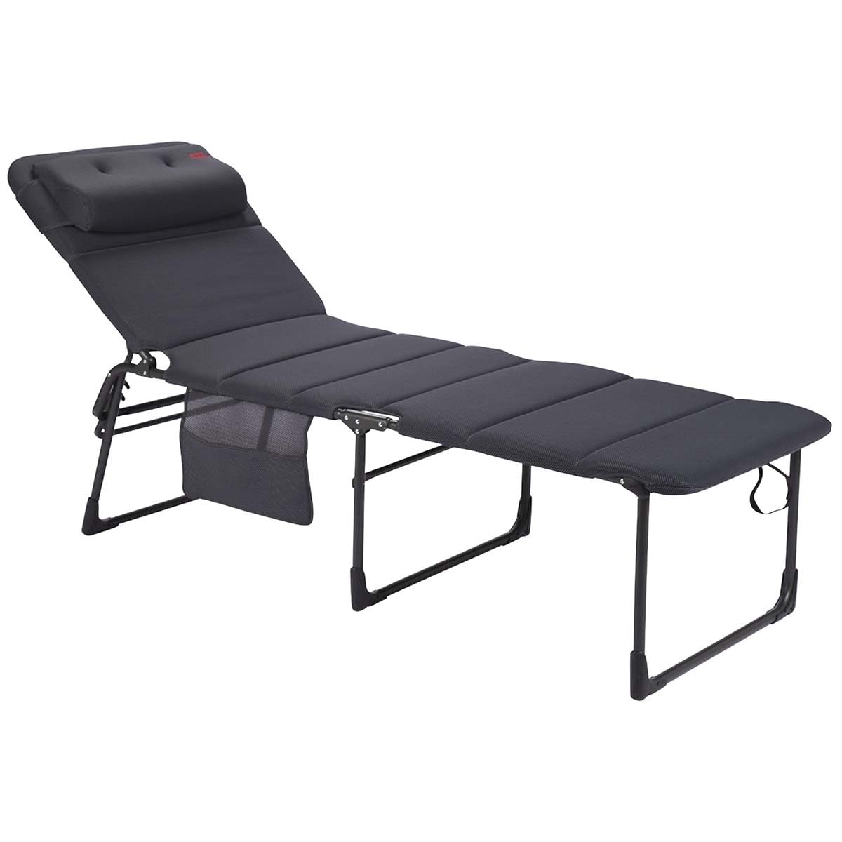 Crespo AP363 XL Air Deluxe Sonnenliege Alu - Grau. Graue Sonnenliege. Dient zur Entspannung im Garten oder am Strand.