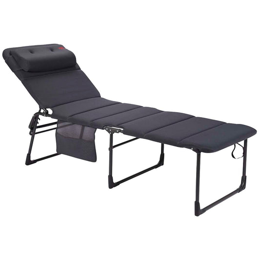 Crespo AP363 XL Air Deluxe Sonnenliege Alu - Grau. Graue Sonnenliege. Dient zur Entspannung im Garten oder am Strand.
